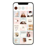 Pack Template Sofisticado Instagram Canva Confeitaria Doces