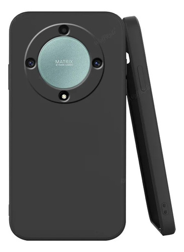 Capa Silicone E Carbon Para Huawei Honor Magic5 Magic 5 Lite