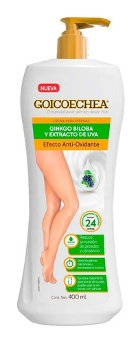 Crema Goicoechea Antioxidante Piernas Ginkgo Biloba 400ml