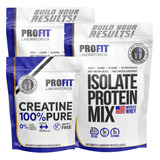 2x Whey Isolada Mix 900g (1,8kg) + Creatina 250g - Profit