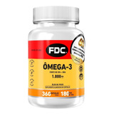 Omega 3 Fdc 360 Cápsulas Epa 1000 Mg Óleo De Peixe Importado