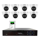 Kit Cftv 8 Câmeras Intelbras Vlp 1230d 30m Dvr 3304 1tb Bc