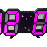 Reloj Despertador Digital Led 3d Minimalista Montado En La P