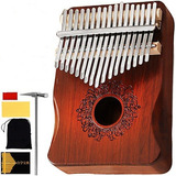 Piano De Dedo, Kalimba Portátil De Madera Con 17 Teclas