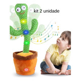  Kit 2 Cactus Falante Caquito Repete Fala Criança Dança 