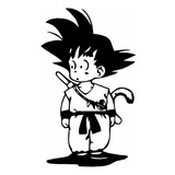 Goku Caminando Dragon Ball Vinilo Pared Calco Sticker