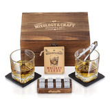 Kit Vasos De Whisky Con Stones Hielo Para Whisky, Envio Ya