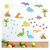 Vinil Decorativo De Dinosaurios Infantiles