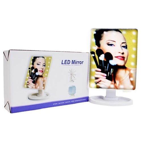 Espejo De Maquillaje Con Luces Led A Pilas Marge Led Mirror