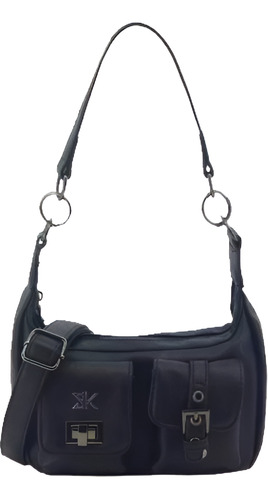 Cartera De Mujer Bandolera Mini Bag Traba Y Hebilla Frontal