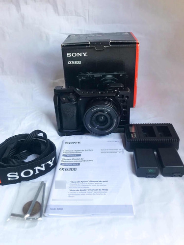 Sony A6300 + Lente Do Kit + Cage