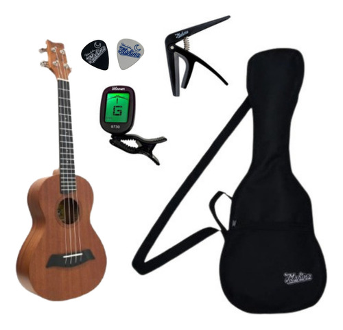 Ukulele Tenor Mahina 27k Top + Bag + Afinador + Capotraste