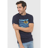 Remera Hombre Estampa Waves Langosta M