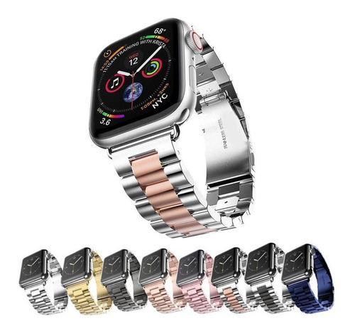 Correa Para Apple Watch Acero Inoxidable Series 7 6 5 4 3 Se