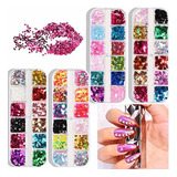 48 Colores - Juego 3d Star Butterfly Nail Art Glitter Le