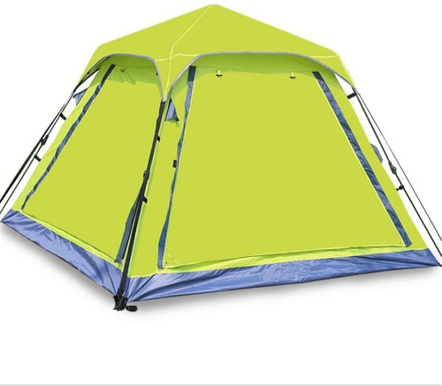 Carpa Automatica 4 Personas Camping Impermeable 2 En 1 Rc