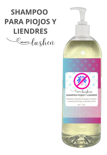 Shampoo Elimina Piojos Y Liendres 1 L Beauty Lushen