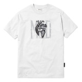 Camiseta Mcd Regular Corazon Mcd Wt23 Masculina Branco