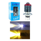 Ampolleta Led H4 Para Moto Con Lupa Alta / Baja Duo Color 