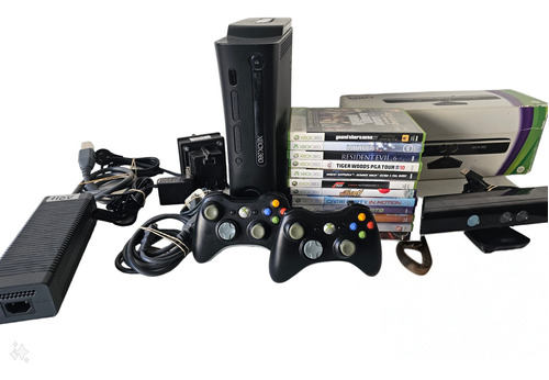 Xbox 360 + 2 Controles, Kinect Y Juegos - Leer Detalle