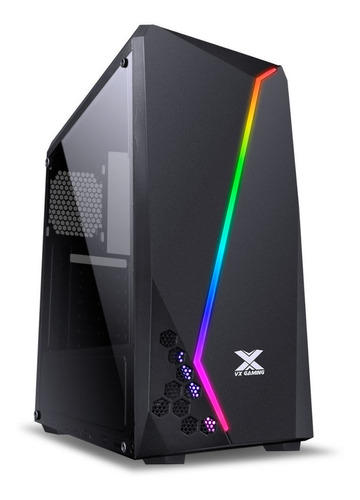 Gabinete Gamer Vinik Vx Gaming Lynx Rgb Mid Tower Atx Preto