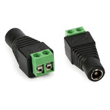 Ficha Dc Hembra Jack 5.5x2.1mm A Bornera Cable Alimentacion