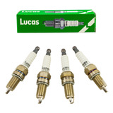 Kit 4 Bujias Lucas Fiat Uno Way 1.4 8v Evo