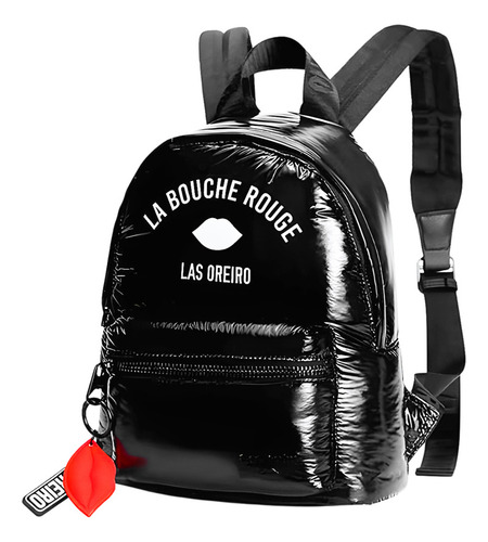 Mochila Mini De Mujer Las Oreiro Per Tutti Color Negro Diseño De La Tela Liso