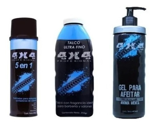 Gel Para Afeitar + Enfriador De Maquinas + Talco Ultra  4x4