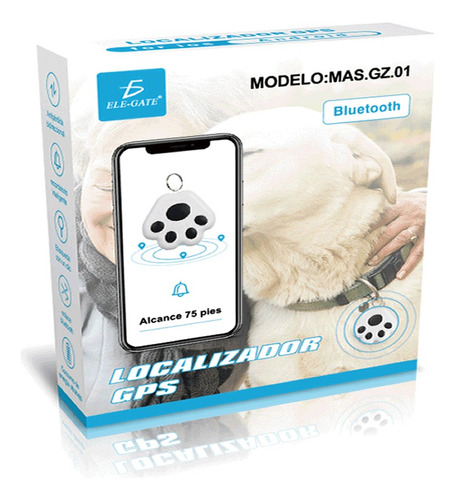 Localizador Gps Bluetooth Diseño Huella Perro Para Mascota
