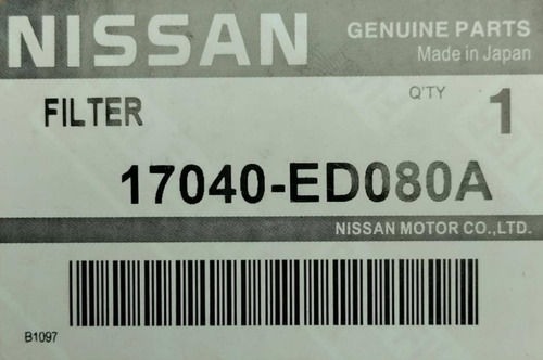 Filtro De Gasolina Interno Nissan Tiida 1.8 Y Bluebird Foto 2