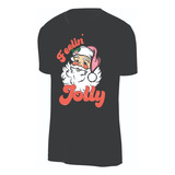 Camisetas Navidad Santa Claus Papa Noel Feeling Jolly