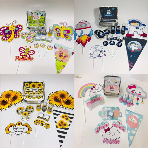 Kit Festa Infantil 90pçs - Qualquer Tema Tudo Personalizado