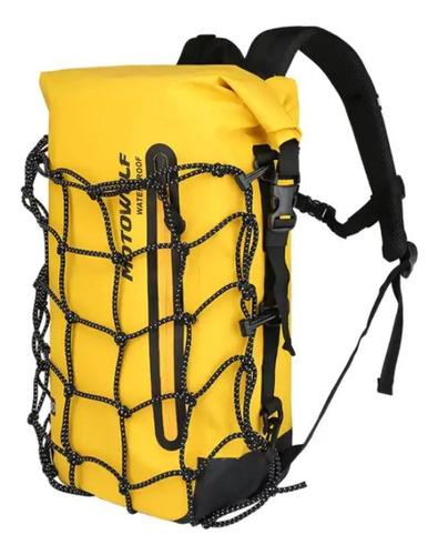 Mochila Backpack Espalda 100% Impermeable Para Moto, Camping