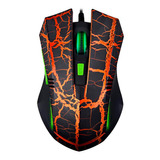 Mouse Gamer Noga St-334 Usb Led Optico 2400dpi 6 Botones Color Naranja Claro