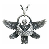 Collar Serafín Seraph Metal Plateado Ángel Angeles