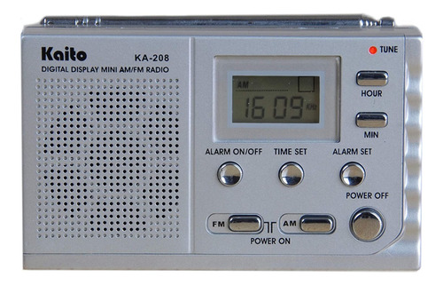Mini Radio Reloj Am/fm Ka-208 Digital Pantalla Temporizador 3