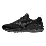 Tênis Masculino Mizuno Wave Way 3 Cor Preto/preto - Adulto 42 Br