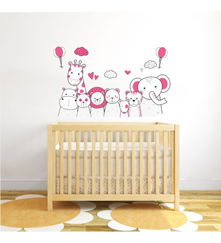 Vinilo  Infantiles Animales Nórdicos Mod 1 Wall Sticker