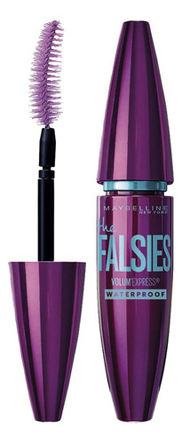 Máscara De Pestañas Maybelline The Falsies X 9ml Color Negro - Waterproof