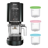 Ninja Cn301co Creami - Máquina Para Hacer Helados, Para He. Color Negro