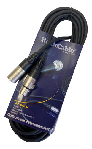 Cable Xlr Balanceado 6mt Warwick Rcl 30306 D6 Microfono 