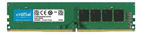 Memoria Ram Color Verde 8gb 1 Crucial Ct8g4dfs8266