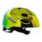 Casco Y Protecciones Para Bicicleta, Patines O Patineta Color Kit Casco Blazer Espejo Dorado Talla G