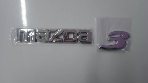 Emblema Alto Relieve Letras Cromado Mazda 3 Foto 3