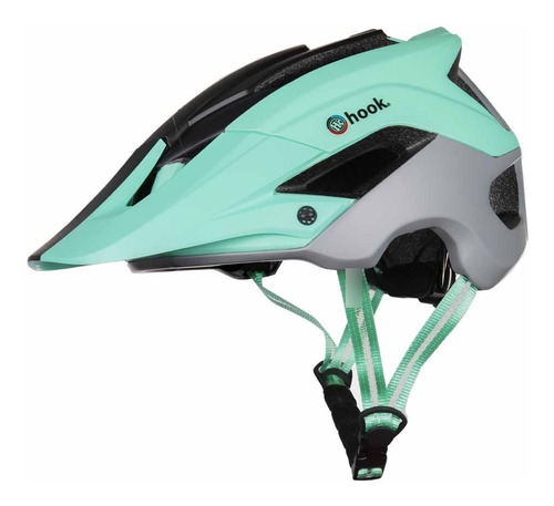 Casco Bicicleta Enduro Hook Accua M/l (57-61 Cm) Color Celeste