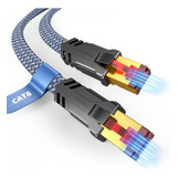 Snowkids Cable Ethernet Cat 8 De 6 Pies, Alta Velocidad De 4