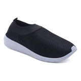 Tênis Feminino Meia Slip On Preto Levinho Moda Promoção!