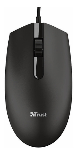 Mouse Alambrico Trust Basi Negro ( 1200 Dpi)