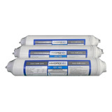 Pack 3 Post Filtro En Linea Carbon Activado Coco 2,000 Gal